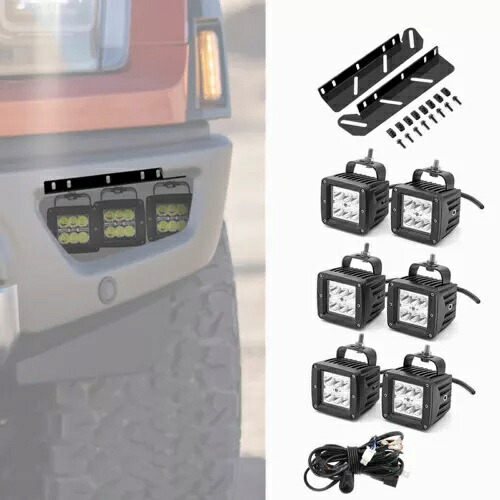 21 22 23 24 フォード F150 ラプターフロントバンパーフォグライトランプ + マウントブラケット + ワイヤー For 21 22 23 24 Ford F150 Raptor Front Bumper Fog Light Lamp+Mount Brackets+Wire 【並行輸入品】