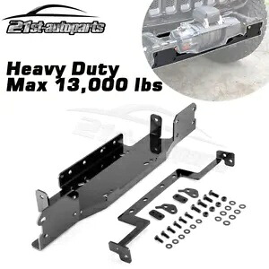 バンパー ウインチ マウント プレート 13,000 ポンド 18-2024 ジープラングラー JL JLU & グラディエーター用 Bumper Winch Mount Plate 13,000 Lbs For 18-2024 Jeep Wrangler JL JLU & Gladiator 【並行輸入品】