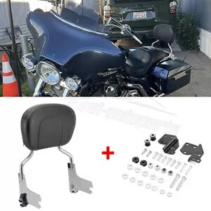 バックレスト シーシーバー ドッキングキット ハーレー ストリート グライド エレクトラグライド FLT 97-08用 Backrest Sissy Bar Docking Kit For Harley Street Glide Electra Glide FLT 97-08 【並行輸入品】