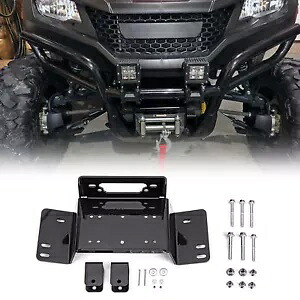 フロントバンパー ウインチ マウント プレート キット 2014 年以降のホンダ パイオニア 700 および 700-4 用 Front Bumper Winch Mount Plate Kit For 2014-up HONDA PIONEER 700 and 700-4 【並行輸入品】