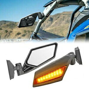 UTV リアビューサイドミラー LED ターンライト付き 2017-2024 Can Am Maverick X3 R UTV Rear View Side Mirrors W/ LED Turn Lights For 2017-2024 Can Am Maverick X3 R 【並行輸入品】 38,610円