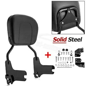 グロスブラック シーシーバー バックレスト+ドッキングキット 97-08 ハーレー ロード グライド エレクトラ用 Gloss Black Sissy Bar Backrest+Docking Kit For 97-08 Harley Road Glide Electra 【並行輸入品】