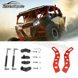 2017-2024 Can-Am マーベリック X3 MAX ドアラッチハンドルレッド + ドアオープナーキット For 2017-2024 Can-Am Maverick X3 MAX Door Latches Handles Red + Door Opener Kit 【並行輸入品】