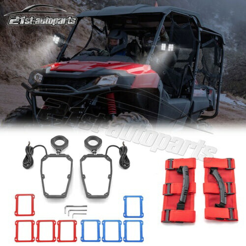 【楽天市場】ロールバー リアサイドミラー LED ライト + グラブハンドル付き Can Am Maverick X3 Max 用 Roll