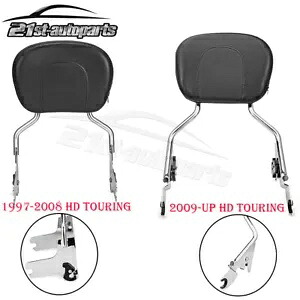 1997-UP ハーレーツーリングロードエレクトラグライド助手席バックレストシーシーバーパッド用 For 1997-UP Harley Touring Road Electra Glide Passenger Backrest Sissy Bar Pad 【並行輸入品】