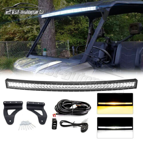 ルーフ 52 インチ アンバー/ホワイト LED ストロボ ライト バー マウント Can-Am Maverick Trail 1000R 用 Roof 52\