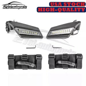 Can-Am コマンダー 1000R 800 UTV 調整サイドレーシングミラー グラブハンドル付き For Can-Am Commander 1000R 800 UTV Adjust Side Racing Mirrors W/Grab Handles 【並行輸入品】
