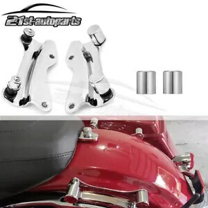 シーシーバーラック 4 点ドッキング + 4x キャップカバー 14+ ハーレーツーリング FLHT FLHR 用 Sissy Bar Rack 4 Point Docking + 4x Caps Cover For 14+ Harley Touring FLHT FLHR 【並行輸入品】