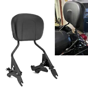 取り外し可能なシーシーバー バックレスト ドッキング ハーレー ツーリング ストリート ロード グライド 2014+用 Detachable Sissy Bar Backrest Docking For Harley Touring Street Road Glide 2014+ 【並行輸入品】