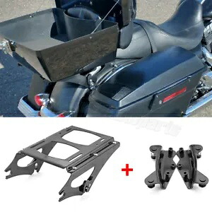2-UP ツアーパックパック 荷物ラック & ドッキングハードウェア 09-13 ハーレー ストリート グライド用 2-UP Tour Pak Pack Luggage Rack & Docking Hardware For 09-13 Harley Street Glide 【並行輸入品】