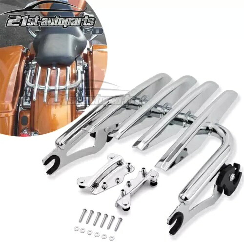 クローム取り外し可能な荷物ラック + ドッキングキット HD ツーリングロードエレクトラグライド用 Chrome Detachable Luggage Rack + Docking Kit For HD Touring Road Electra Glide 【並行輸入品】 42,240円