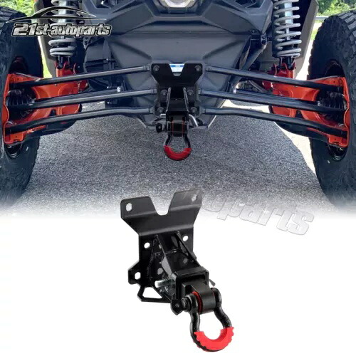 Can-Am Maverick X3 2インチ レシーバー Dリング シャックル ヒッチ + リア ヒッチ マウント用 For Can-Am Maverick X3 2\