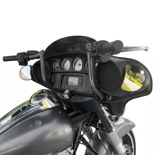 10インチ ブラックミートフック モンキーバー エイプハンガー ハンドルバー ハーレーバガーツーリング用 10\