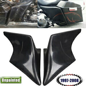 未塗装ストレッチ拡張サイドカバーハーレーエレクトラグライド FLHT FLHR 97-07 Unpainted Stretched Extended Side Cover For Harley Electra Glide FLHT FLHR 97-07 【並行輸入品】