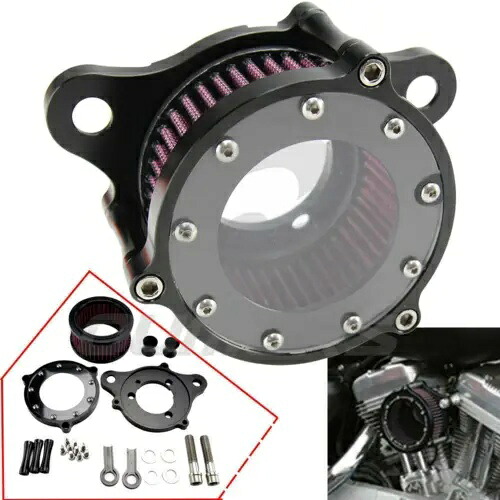 エアクリーナーインテークフィルターキット ハーレー スポーツスター アイアン 883 1200 72 1988-22 米国用 Air Cleaner Intake Filter Kit For Harley Sportster Iron 883 1200 72 1988-22 US 【並行輸入品】