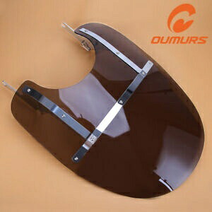 取り外し可能なフロントガラス + ハーレー 1994-2023 ツーリング CVO ロードキング FLHR 用ブラケット Detachable Windshield + Bracket For Harley 1994-2023 Touring CVO Road King FLHR 【並行輸入品】