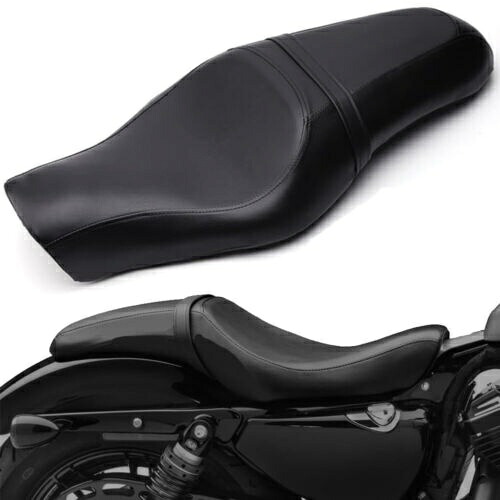 Harley Sportster 1200 883 Black US用フロント運転席&後部乗客ツーアップシート Front Driver & Rear Passenger Two Up Seat For Harley Sportster 1200 883 Black US 【並行輸入品】