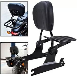 ハーレーソフテイルナイトトレインFXST用取り外し可能なバックレストシーシーバー荷物ラック Detachable Backrest Sissy Bar Luggage Rack For Harley Softail Night Train FXST 【並行輸入品】