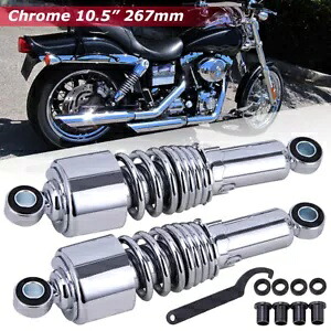 ハーレーツーリング CVO ロードキング ストリート グライド クローム 10.5 インチ リアショックアブソーバー用 For Harley Touring CVO Road King Street Glide Chrome 10.5'' Rear Shocks Absorber 【並行輸入品】