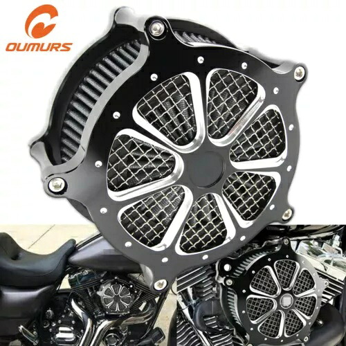 カットエアフィルターインテーククリーナーキット ハーレーツーリングロードキンググライド 2008-2016用 Cut Air Filter Intake Cleaner Kit For Harley Touring Road King Glide 2008-2016 【並行輸入品】