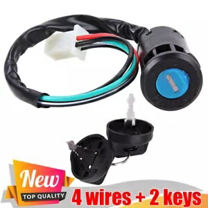 4 ワイヤー ATV イグニッションスイッチ 2 キーバイク 50cc-125cc クールスタータオタオカズマ 4 Wires ATV IGNITION SWITCH 2 Keys For Bike 50cc-125cc Coolster Tao Tao Kazuma 【並行輸入品】