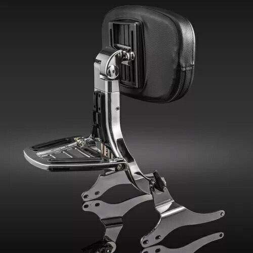 ハーレーCVO US用調節可能なドライバーバックレスト助手席シーシーバーパッドLuggagラック Adjustable Driver Backrest Passenger Sissy Bar Pad Luggag Rack For Harley CVO US 【並行輸入品】