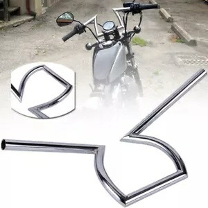 1 ''オートバイハンドルバー Z バードラッグバーハーレーヤマハスズキチョッパー用 1'' Motorcycle Handlebars Z Bar Drag Bars For Harley Yamaha Suzuki Chopper 【並行輸入品】