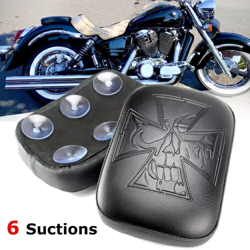 ボバーピリオンパッドシート 6 吸引カップシートハーレースポーツスターソフテイルツーリング用 Bobber Pillion Pad Seat 6 Suctions Cup Seat For Harley Sportster Softail Touring 【並行輸入品】