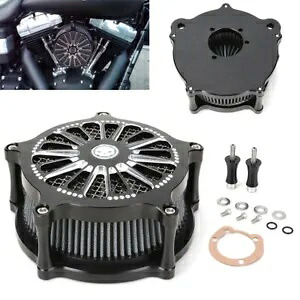CNC エアクリーナー インテークフィルター ハーレー ソフテイル ダイナ エレクトラグライド FXS FLS 米国用 CNC Air Cleaner Intake Filter For Harley Softail Dyna Electra Glide FXS FLS US 【並行輸入品】