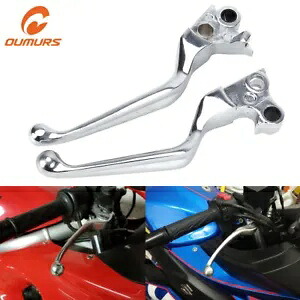 ハーレーツーリングダニーストリートグライドロードバイク用クロームブレーキクラッチレバー Chrome Brake Clutch Levers for Harley Touring Dany Street Glide Road Motorcycle 【並行輸入品】