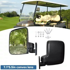 ゴルフカートミラー折りたたみサイドリアビュークラブカー Ezgo ヤマハゾーンカート米国 Golf Cart Mirrors Folding Side Rear View For Club Car Ezgo Yamaha Zone Carts US 【並行輸入品】