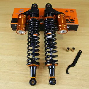 ペアヤマハ YFZ 450 ラプター 660 700 バンシー 15 3/4 インチエアショックアブソーバー 400 ミリメートル Pair For Yamaha YFZ 450 Raptor 660 700 Banshee 15 3/4'' Air Shock Absorber 400mm 【並行輸入品】
