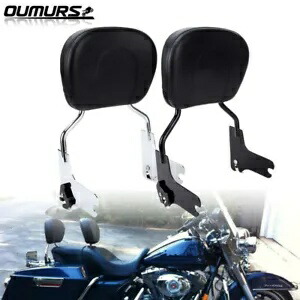 乗客用シーシーバー バックレスト ハーレー ツーリング エレクトラ ストリート ロード グライド 97-08用 Passenger Sissy Bar Backrest For Harley Touring Electra Street Road Glide 97-08 【並行輸入品】