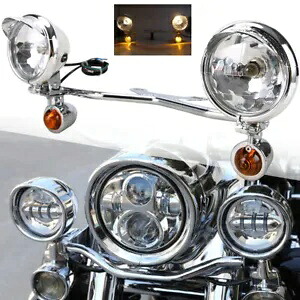 パッシングターンシグナルランプドライビングフォグスポットライトバーセットハーレーオートバイ用 Passing Turn Signal Lamp Driving Fog Spot Light Bar Set For Harley Motorcycle 【並行輸入品】