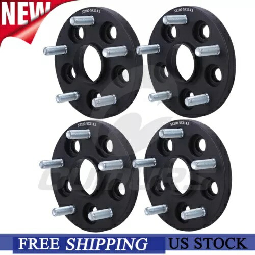 4個の変換ホイールアダプター | 5x100 ～ 5x114.3 | 15MM 0.59インチ | 12x1.25スレッド 4pcs Conversion Wheel Adapters | 5x100 to 5x114.3 | 15MM 0.59\