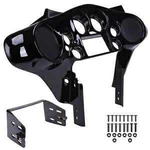 ハーレーツーリングクラシック FLHTCU フロント光沢のあるダブル DIN インナーバットウィングフェアリング用 for Harley Touring Classic FLHTCU Front Glossy Double DIN Inner Batwing Fairing 【並行輸入品】