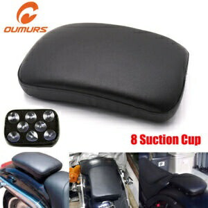 ハーレーチョッパーカスタム用8吸盤長方形ピリオン助手席パッドシート 8 Suction Cup Rectangular Pillion Passenger Pad Seat For Harley Chopper Custom 【並行輸入品】