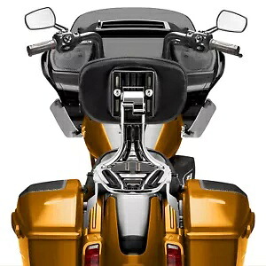 ハーレー CVO ロードキング FLTR 用調節可能なドライバー背もたれ助手席シーシーバーパッド Adjustable Driver Backrest Passenger Sissy Bar Pad For Harley CVO Road King FLTR 【並行輸入品】