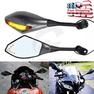 LED 統合ターンシグナルサイドミラースズキ GSX-R 600 GSXR 750 2003-2007 LED Integrated Turn Signal Side Mirrors For Suzuki GSX-R 600 GSXR 750 2003-2007 【並行輸入品】 33,605円