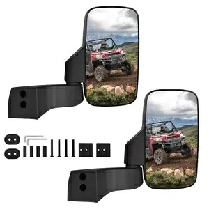 UTV リアビューサイドミラードアマウントポラリスレンジャー 1000 XP 2018-2024 UTV Rear View Side Mirrors Door Mounted For Polaris Ranger 1000 XP 2018-2024 【並行輸入品】