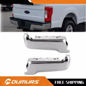 クロームリアドライバー + 助手席側バンパーフェイスバー 2017-2022 フォード F-250 F-350 Chrome Rear Driver+Passenger Side Bumper Face Bar For 2017-2022 Ford F-250 F-350 【並行輸入品】 52,140円