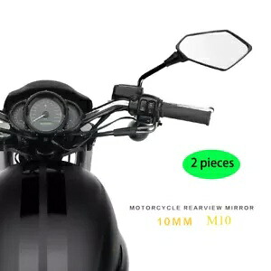 ユニバーサルダートピットバイクモトクロスパーツATVオフロードバックミラー10mmネジ Universal Dirt Pit Bike Motocross Part ATV Off-road Rearview Mirrors 10mm Screw 【並行輸入品】