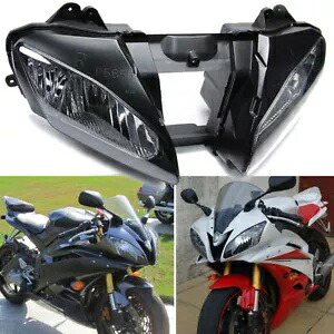 YZFR6 フロントヘッドライトランプアセンブリヤマハ YZF-R6 YZFR6 YZF R6 2006 2007 YZFR6 Front Headlight Lamp Assembly Fit For Yamaha YZF-R6 YZFR6 YZF R6 2006 2007 【並行輸入品】