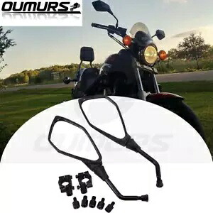フロントヘッドライトフェアリングマスクハーレースポーツスターダイナ883 1200ファットボブFXDF用 Pair 8mm 10mm Universual Motorcycle Mirror Scooter E-Bike Rearview Side Mirrors 【並行輸入品】