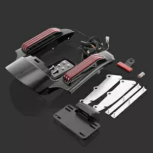 ハーレーロードキンググライドウルトラクラシック用リアフェンダーエクステンションフェイシアLEDライト Rear Fender Extension Fascia LED Light For Harley Road King Glide Ultra Classic 【並行輸入品】