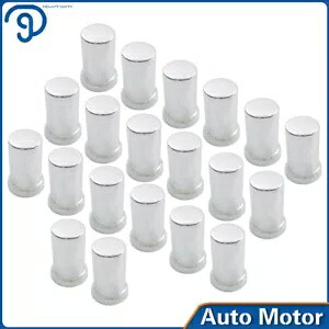 クロムプラスチックチューブラグナットカバーセミトラックプッシュオンスタイル 33mm パック (20) Chrome Plastic Tube Lug Nut Covers Semi Truck Push On Style 33mm Pack of (20) 【並行輸入品】 56,100円
