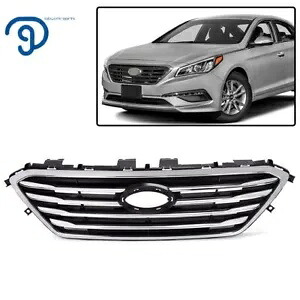 ヒュンダイソナタ 2015 2016 交換用グリルフロントバンパーファクトリースタイルグリル For Hyundai Sonata 2015 2016 Replacement Grill Front Bumper Factory Style Grille 【並行輸入品】