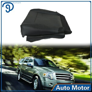 2007-2013 2014 フォード エクスペディション 運転席側ボトムシートカバー ブラックレザー用 For 2007-2013 2014 Ford Expedition Driver Side Bottom Seat Cover Black Leather 【並行輸入品】