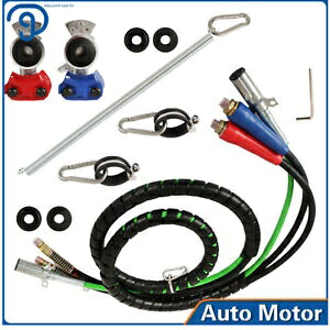 12 フィート スリーインワン ラップ セット エア ライン ホース アセンブリ (セミトラック トラクター用) 12 Feet Three-in-One Wrap Set Air Line Hose Assemblies For Semi Truck Tractor 【並行輸入品】
