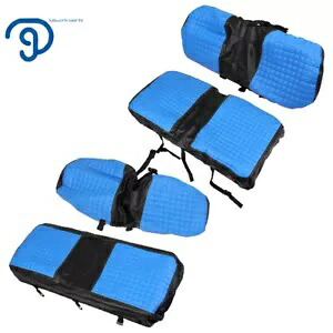 E-Z-GOメダリストTXT 1994-2013用フロントおよびリアシートカバー4個 - ブルーカラー 4PCS Front And Rear Seat Covers For E-Z-GO Medalist TXT 1994-2013 - Blue Color 【並行輸入品】